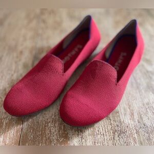 Rothy's The Loafer Dark Red Womens Size 8.5 Slip On Sustainable Classic Normcore